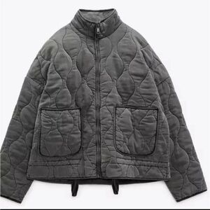 Zara Women’s Quilted Vintage Cotton Jacket XS